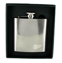 FL46 - 6oz Hip Flask - Barley Pattern